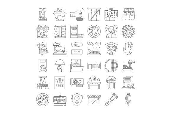 Collection of Business, Medical, and Ser: A Practical Line Icon Resource for Modern Digital Work