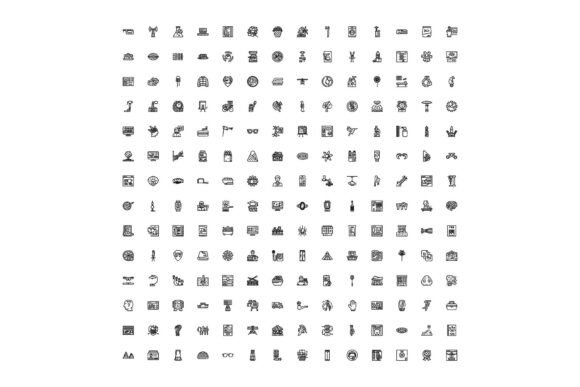 Collection of Diverse Line Art Icons Ill: A Strategic Asset for Purpose-Driven Design
