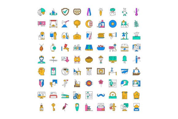 Collection of Various Line Icons with Ou: Minimal, Versatile, and Ready for Real-World Use