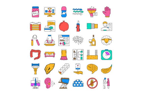 Diverse Collection Line Icons Representi: A Versatile Tool for Modern Workflows
