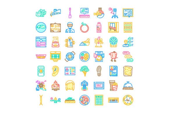 Diverse Collection Line Icons: Vibrant, Versatile, and Essential for Modern Design