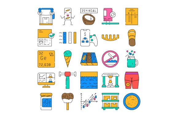 Diverse Collection of Line Icons Represe: A Practical Guide for Modern Visual Communication