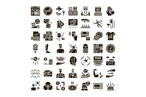 Diverse Icon Collection: A Versatile Resource for Modern Design Needs