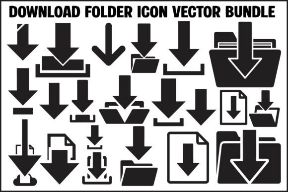 Download Folder Icon Silhouette Vector: A Strategic Tool for Modern Design