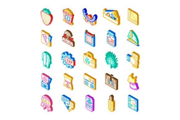 Isometric Icons Collection: A Versatile Design Resource for Modern Creativity