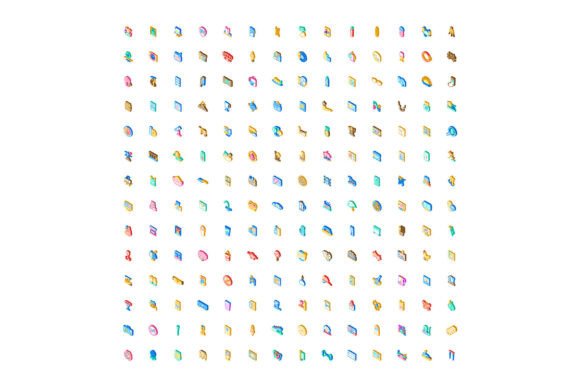 Isometric Icons Collection with Everyday