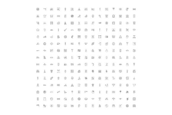 Universal Outline Icons Set for Ui Ux De
